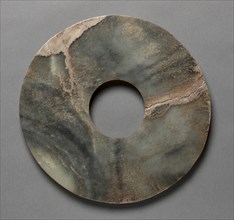 Perforated Disc (pi), 3000-2000 BC. China, Neolithic period (3rd-2nd millenium BC). Jade; diameter: