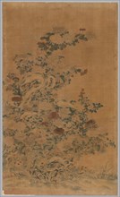 K'o Ssu Panel: Rocks and Chrysanthemums, 1700s - 1800s. China, Qing Dynasty (1644-1912). Silk,