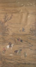 Hunting Horses, ca. 1600-1900. China, Ming dynasty (1368-1644) - Qing dynasty (1644-1911). Hanging