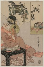 Courtesan Dreaming of a Marriage Procession, late 1790s. Kitagawa Utamaro (Japanese, 1753?-1806).