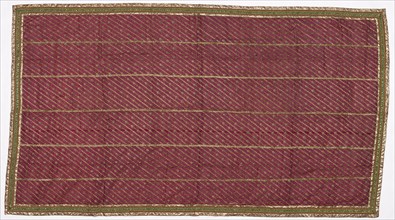 Sari, 1800s - early 1900s. India, 19th - early 20th century. Tabby ground, brocaded and