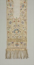 Cap (Benika), 1800s. Algeria, 19th century. Embroidery: silk and metal strips on linen tabby