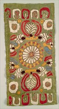 Cushion Cover, 18th century. Turkey, 18th century. Embroidered twill weave silk; average: 100.6 x