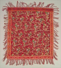 Embroidered Square, 18th-19th century. Turkey, 18th-19th century. Embroidery: silk and metallic