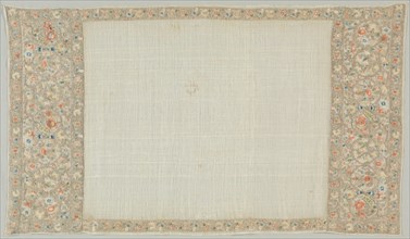 Embroidered Towel (Peshkir), 18th-19th century. Turkey, 18th-19th century. Embroidery: silk and