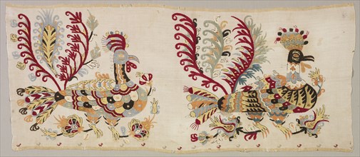 Panel, Probably from a Skirt, 1800s. Greece, Sporades Islands, Skyros, 19th century. Embroidery: