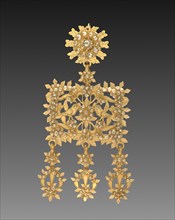 Earring, 1700s - 1800s. Sardinia, 18th-19th century. Gold; overall: 11.8 cm (4 5/8 in.).