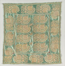 Embroidered envelope with closures, late 1700s to early 1800s. Turkey. Satin weave: silk;