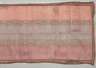 Sash, 1700s. Iran, 18th century. Silk taquete, brocaded; overall: 269.3 x 59.7 cm (106 x 23 1/2 in