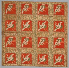 Brocaded Fukusa, late 1800s-early 1900s. Japan, late 19th-early 20th century. Silk, metallic