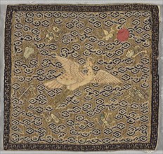 Insignia (Mandarin) Square, 1850-99. China, Qing dynasty (1644-1911). Tapestry weave: silk and