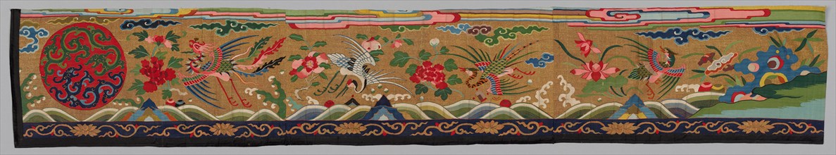 Strip of Silk Tapestry (K'o Ssu), 1700s-1800s. China, Qing Dynasty (1644-1912). Tapestry, silk and