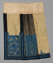 Skirt (Part 2), late 1870s - early 1880s. China, late 19th century. Embroidery, silk; overall: 100