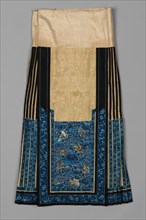 Skirt, late 1870s - early 1880s. China, late 19th century. Embroidery, silk; overall: 100.5 x 80.7