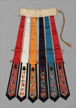 Rainbow Skirt, late 1800s. China, late 19th century. Embroidery, silk; overall: 74.3 x 85.1 cm (29