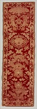 Velvet Strip, mid 1800s. China, Qing Dynasty (1644-1912). Velvet brocade, gold thread; overall: 178