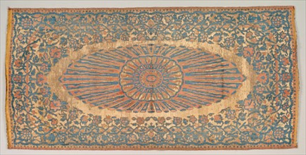 Cushion cover, 1800-1850. Turkey. Velvet, brocaded: silk and metal thread; average: 121.3 x 59.1 cm