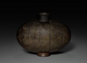 Cocoon Flask, 206 BC - AD 9. China, Western Han dynasty (202 BC-AD 9). Earthenware; diameter of