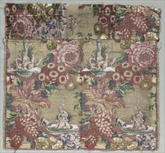 Silk Fragment, c. 1735-1740. Italy, 18th century. Silk; brocaded; overall: 52.1 x 55 cm (20 1/2 x