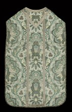 Chasuble, c. 1720s. France, Louis 14th style, 18th century. Diasper, tabby weave; silk; overall: