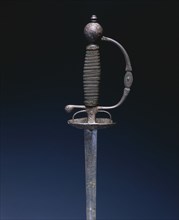 Small Sword, c. 1750-1770. France, Paris, 18th century. Steel, gilded with wood; overall: 103.2 cm