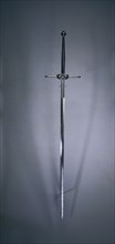 Two-Handed Sword, 1550-1600. Spain, Toledo (?), second half of 16th Century. Steel, wood and