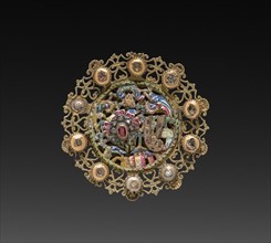 Pendant (part 1), 1700s. Belgium, 18th century. Silver gilt and enamel; overall: 11.5 cm (4 1/2 in