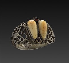 Peasant's Ring, 1700s. Germany, Bavaria, 18th century. Silver; face: 2.3 cm (7/8 in.)