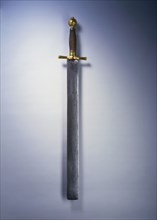 Executioner's Sword, blade dated 1634. Germany, 17th century. Steel; overall: 98.1 cm (38 5/8 in.);