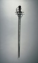 Sword, c.1550. Italy, 16th century. Steel, hilt russetted, leather grip; overall: 100 cm (39 3/8 in