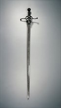 Rapier, c. 1610. Germany, early 17th Century. Steel; hilt of deeply blued steel; wood; overall: 125
