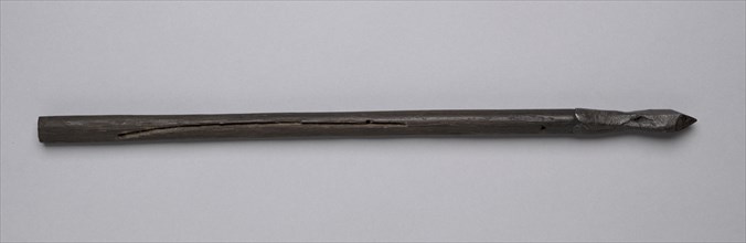 Crossbow Bolt, 1500s-1600s. Germany, 16th-17th century. Wood, leather, steel; average: 37.2 cm (14