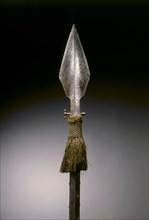 Parade Spear, c. 1570-1600. Germany, Augsburg?, 16th century. Steel, etched; brass lugs; hexagonal