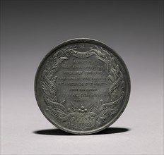 Medal: Lieutenant General T. J. Jackson (reverse). Armand Auguste Caqué (French, 1793-1881).