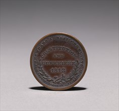 Medal: Constitution and Guerriere, 1812 (reverse), 1812. America, 19th century. Bronze; diameter: 3