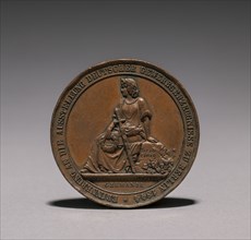 Medal Commemorating the Exhibition of Textiles, Berlin, 1844 (obverse), 1844. Emil Schilling