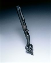 Combined Wheel-Lock Spanner and Powder Measure, c. 1625-1650. Germany, 17th century. Steel, trefoil