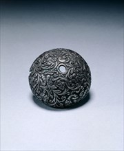 Butt-Cap from a Flintlock Pistol, c. 1650-1660. Italy, Brescia, 17th century. Steel, chiseled;