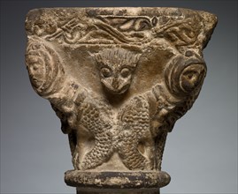 Capital with Addorsed Harpies, 1200s. Southwest France, Languedoc, Toulouse (?), 13th century.