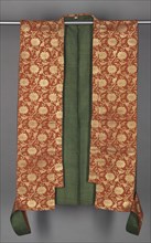 Noh Robe (Kataginu), 1800-1850. Japan, 19th century, Tokugawa Period (1600-1850). Brocade; silk and