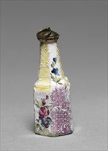 Scent Bottle, 1775. South Staffordshire Factory (British). Enamel on copper with gilt and enameled