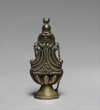 Scent Bottle, mid-1800s. France, mid-19th century. Silver gilt; overall: 7 x 2.9 cm (2 3/4 x 1 1/8