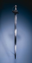 Basket-Hilt Broadsword ("Mortuary Sword"), hilt: c. 1640-1650; blade: 18th Century. Hilt: England;