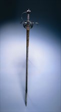Rapier, c. 1620-1630. Clemens Horn (German, 1586-1617). Steel, blued and gilded; overall: 111.1 cm