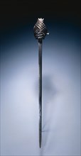 Schiavona Broadsword, early 1700s. Italy, Venice, early 18th Century. Steel and silver wire grip.