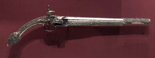 "Rat-Tailed" Miquelet-Lock Pistol, late 1700s-early 1800s. Balkan, late 18th-early 19th century.