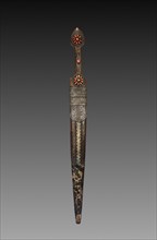 Dagger, 1700s - 1800s. Transcaucasian, Georgian. overall: 52.1 cm (20 1/2 in.); blade: 35.9 cm (14
