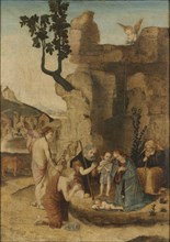Adoration of the Shepherds, c. 1500. Northern Italy, late 15th-early 16th Century. Oil on wood;