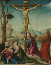 The Crucifixion, 16th century. Follower of Sodoma (Italian, 1477-1549). Oil on canvas; framed: 72 x