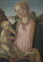 Madonna and Child, c. 1475-1480. Francesco Botticini (Italian, c. 1446-1497). Tempera on poplar